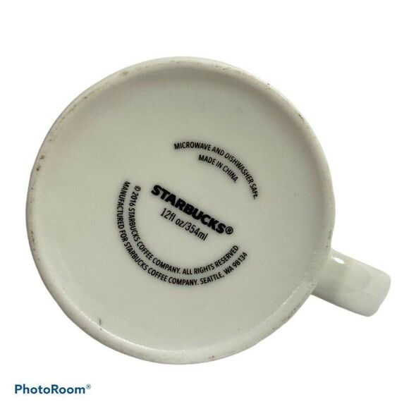 Starbucks 2016 Green White Christmas Ornament Mug - Picture 4 of 4